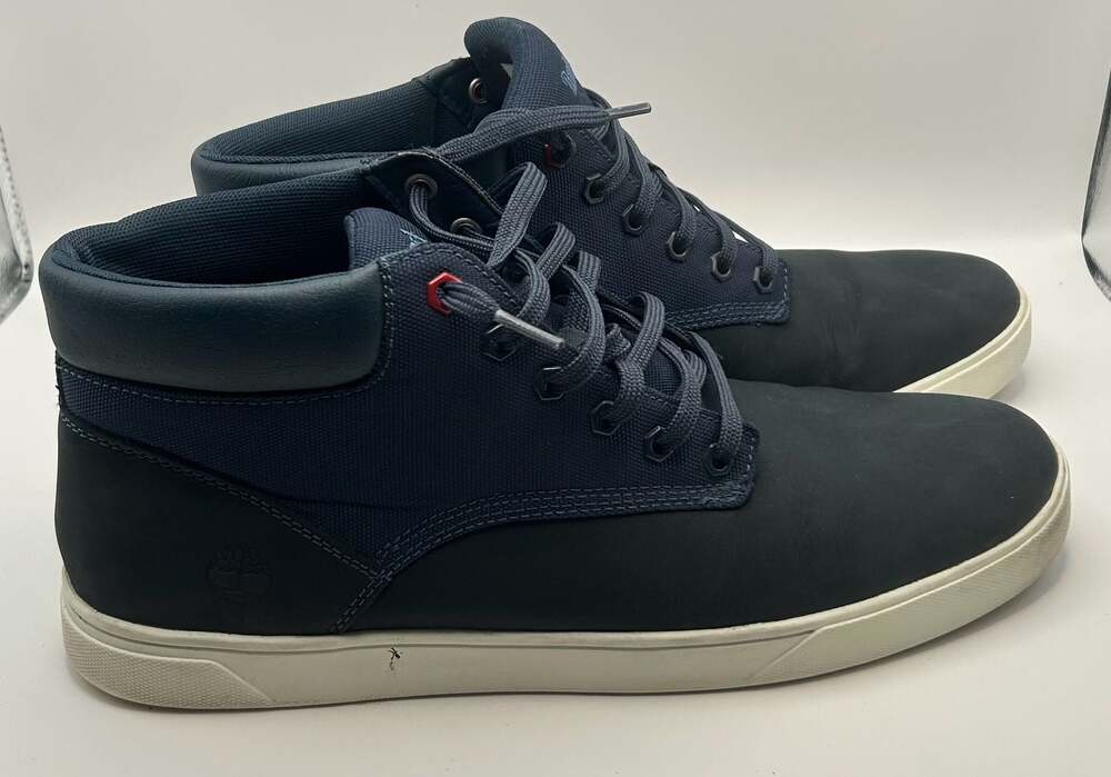 Timberland Men's Groveton Chukka Sneakers Navy Blue Nubuck A1WJX - Picture 6 of 7
